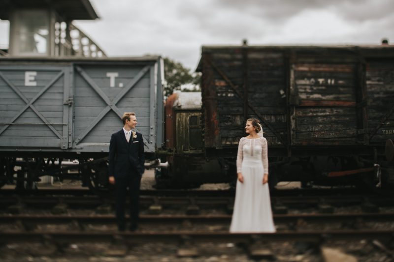 Buckinghamshire railway wedding photography Aylesbury wedding photographer