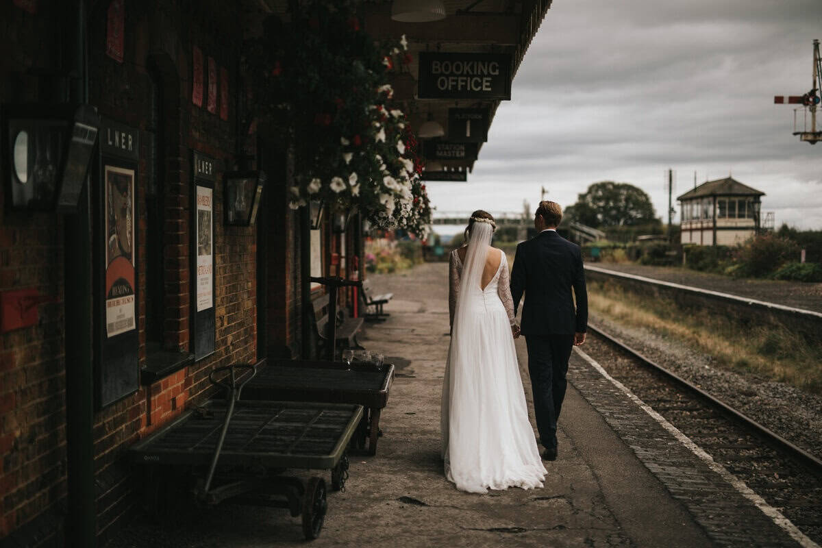 Buckinghamshire railway wedding photography Aylesbury wedding photographer