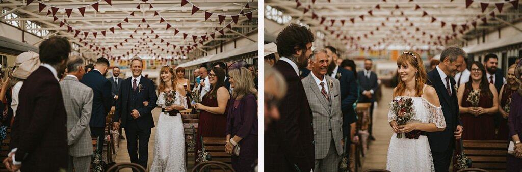 Buckinghamshire railway centre wedding Bucks wedding photography Railway wedding