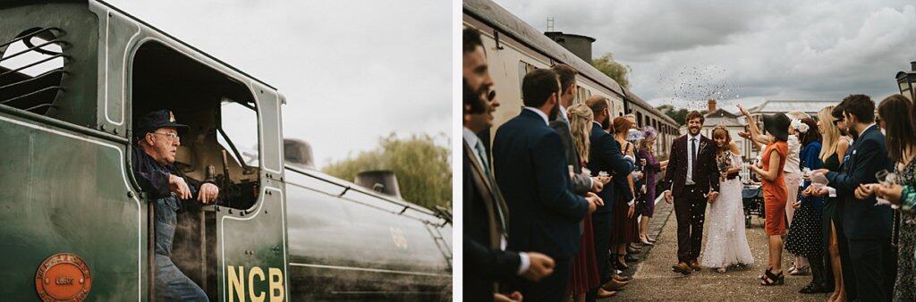 Buckinghamshire railway centre wedding Bucks wedding photography Railway wedding