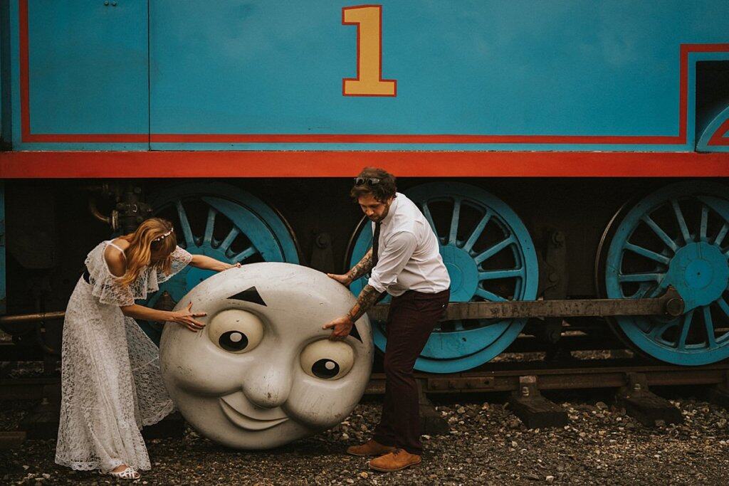 Buckinghamshire railway centre wedding Bucks wedding photography Railway wedding