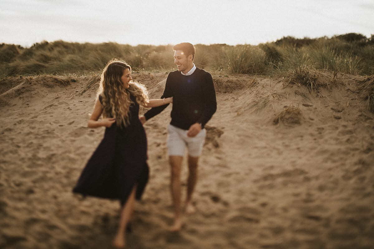 Beach couples session Lincolnshire wedding photographer uk photography