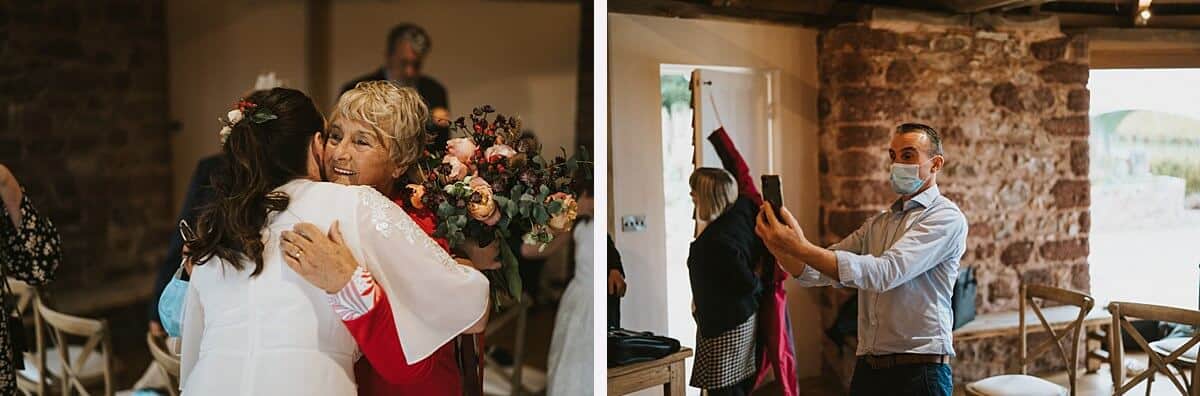 Brickhouse vineyard wedding photographer Devon wedding photography elopement