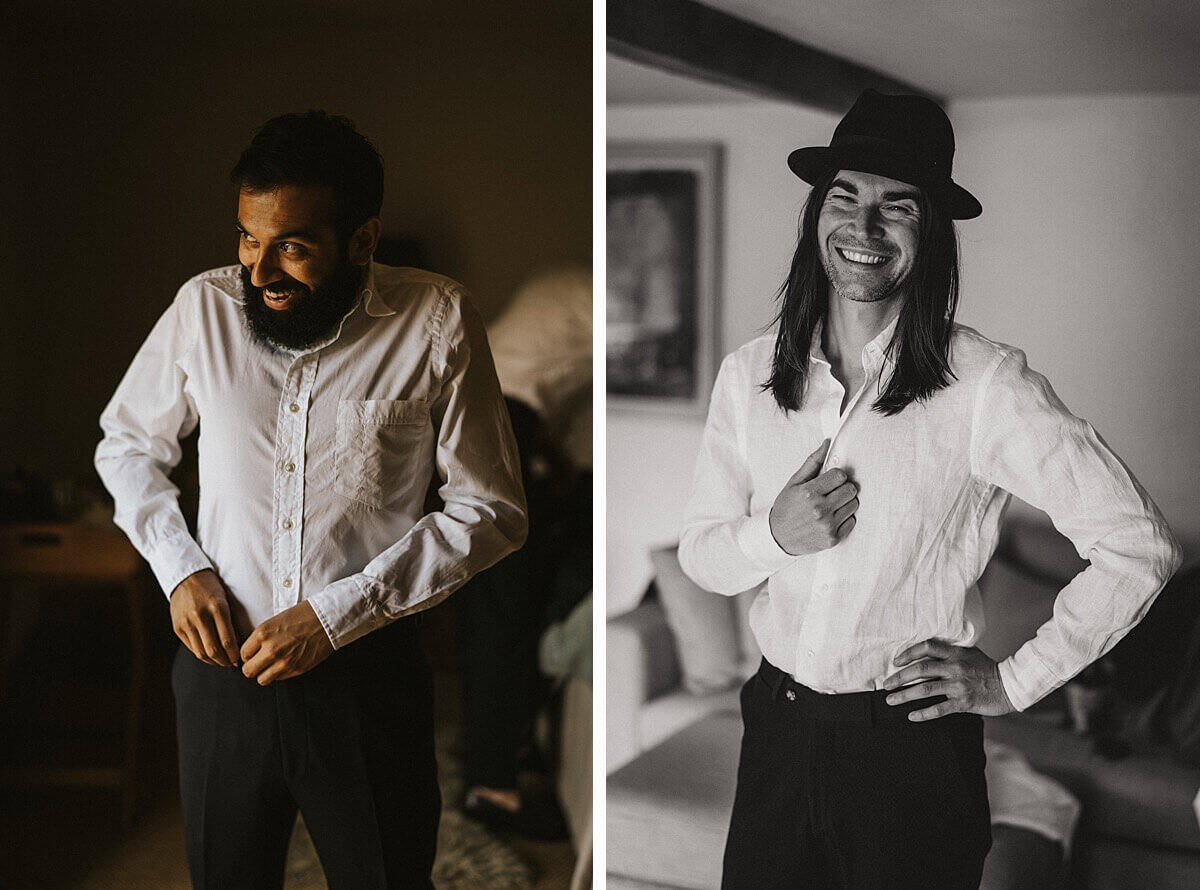 Dewsall Court wedding groom