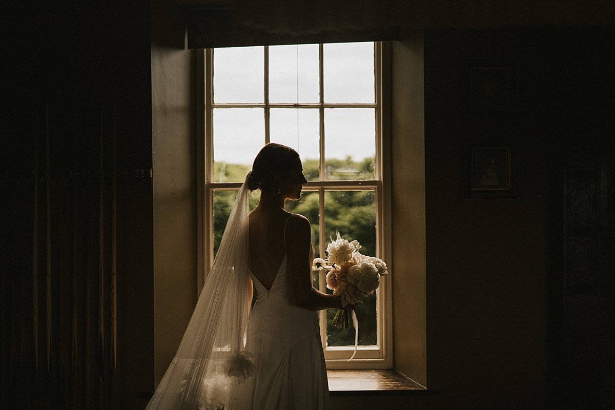 Dewsall Court wedding bride