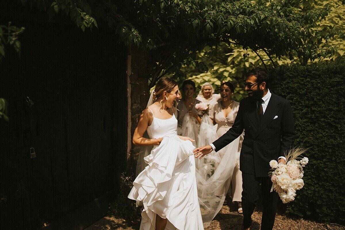 outdoor wedding ceremony Dewsall Court
